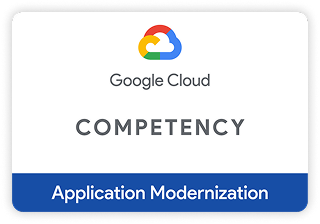 Google Cloud Application Modernization competency badge